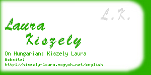 laura kiszely business card